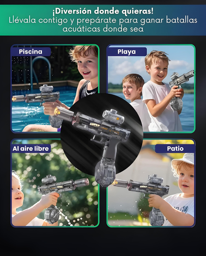 AquaBlaster Pro 🔫💦| Pistola de Agua Eléctrica