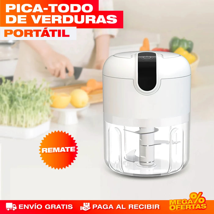 ¡OFERTA 2x1! MINI PICADORA ELÉCTRICA PORTÁTIL