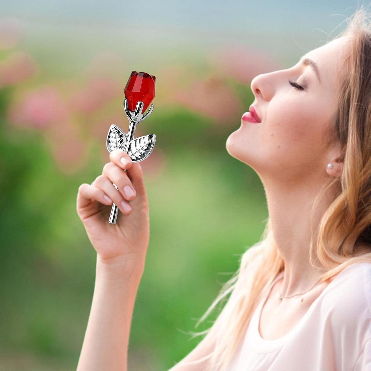 ✨ CrystalRose™ – Rosa de Cristal Eterna