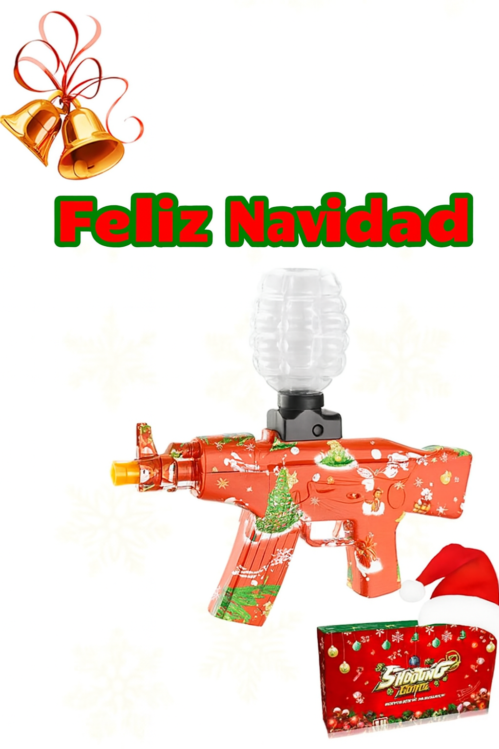 Xmas GelBlaster Mini – Diversión para Regalar 💥🎄