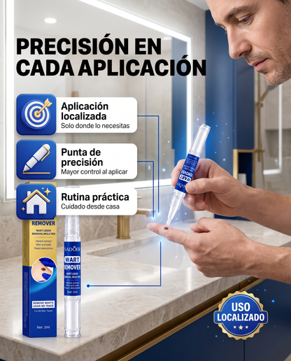 WartClear Precision™ Lápiz Eliminador de Verrugas y Lunares ✨
