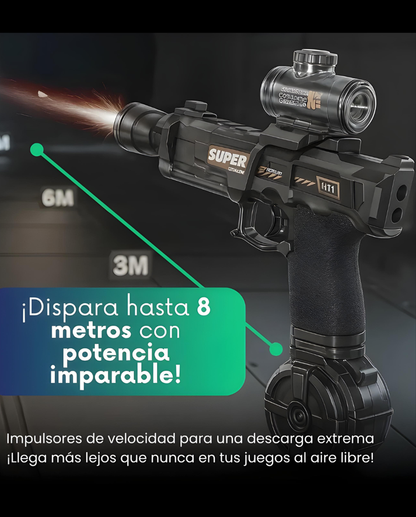 AquaBlaster Pro 🔫💦| Pistola de Agua Eléctrica