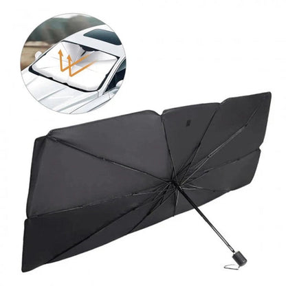 Sombrilla Plegable Auto: ¡Frescura y Protección al Instante!