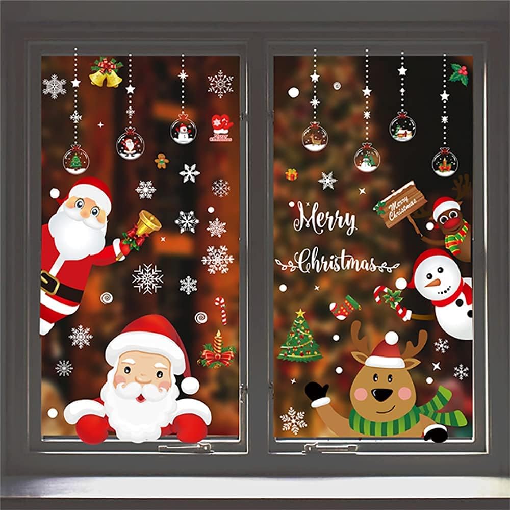 Stickers Navideños Premium™ – Reutilizables y Súper Fáciles de Instalar en Cualquier Ventana