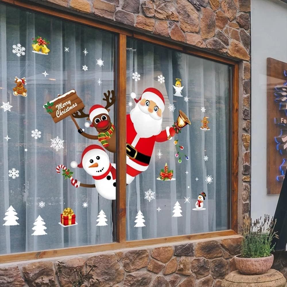Stickers Navideños Premium™ – Reutilizables y Súper Fáciles de Instalar en Cualquier Ventana
