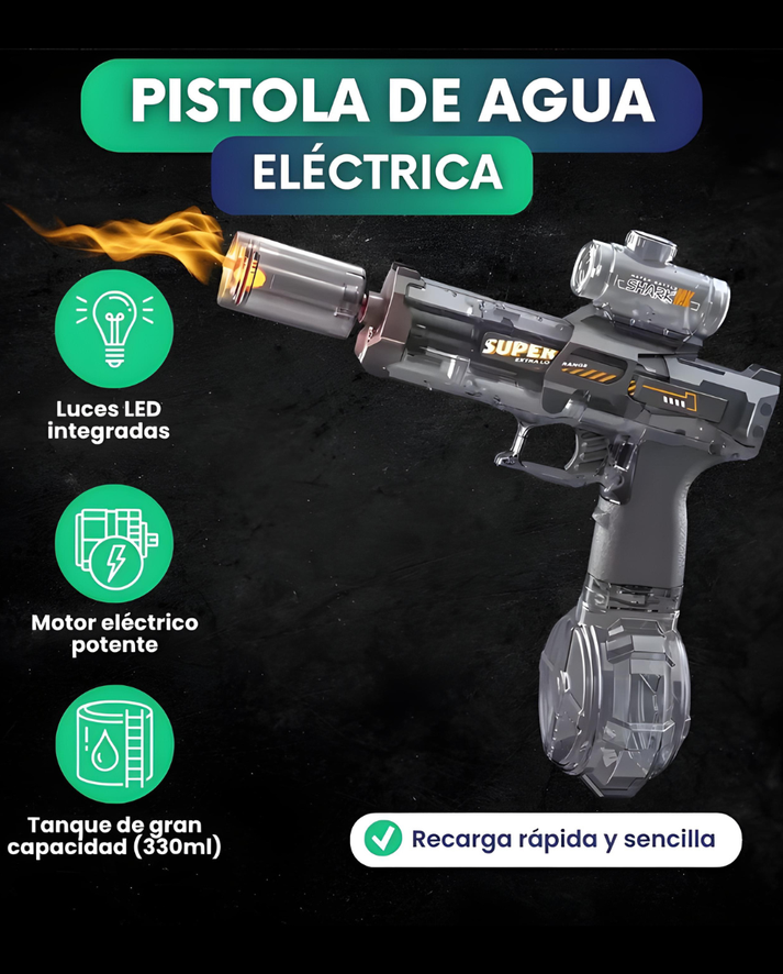 AquaBlaster Pro 🔫💦| Pistola de Agua Eléctrica