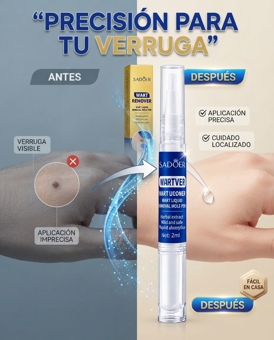WartClear Precision™ Lápiz Eliminador de Verrugas y Lunares ✨