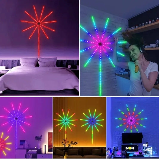Cinta LED RGB Fuegos Artificiales – 16 Millones de Colores + Control por App