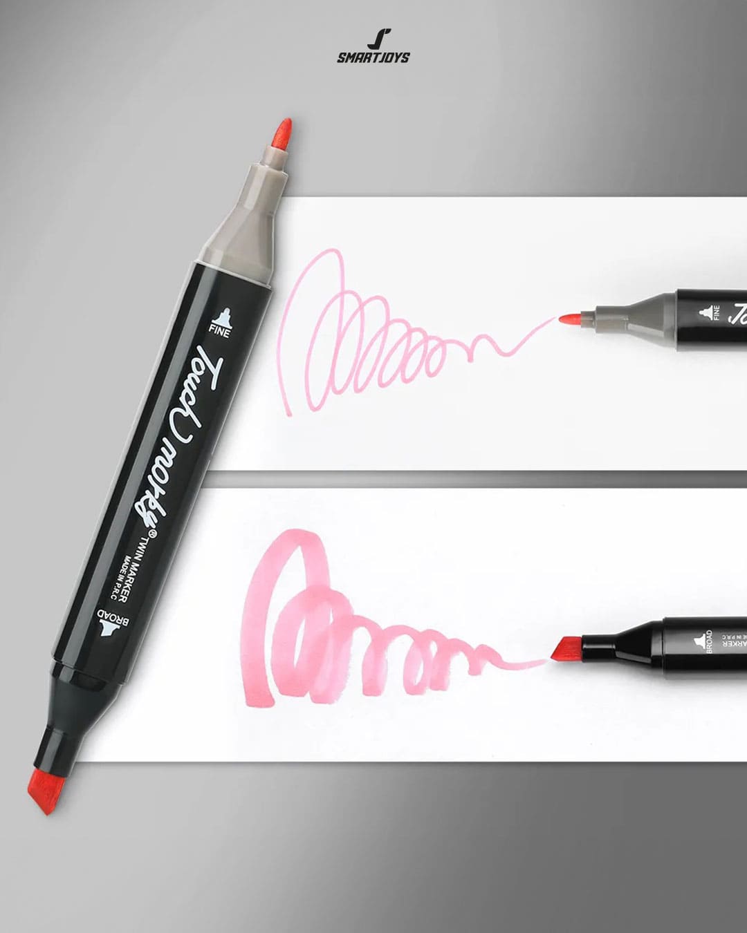 Marcadores Doble Punta Base De Alcohol