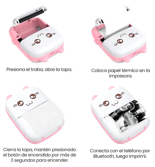 Mini Impresora Térmica Portátil Recargable + ENVIO GRATIS