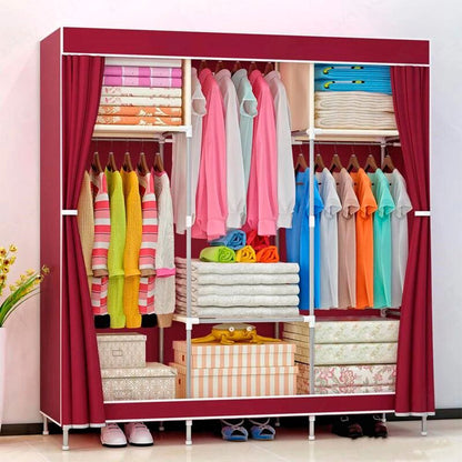 Armario Portátil 3 Cuerpos de Tela Plegable