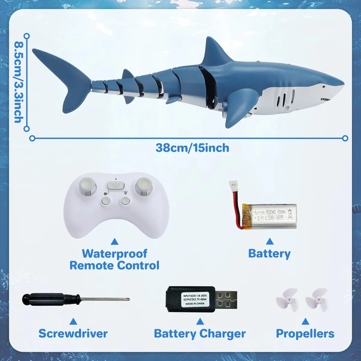 Tiburón Acuático a Control Remoto – Diversión Extrema en la Pileta